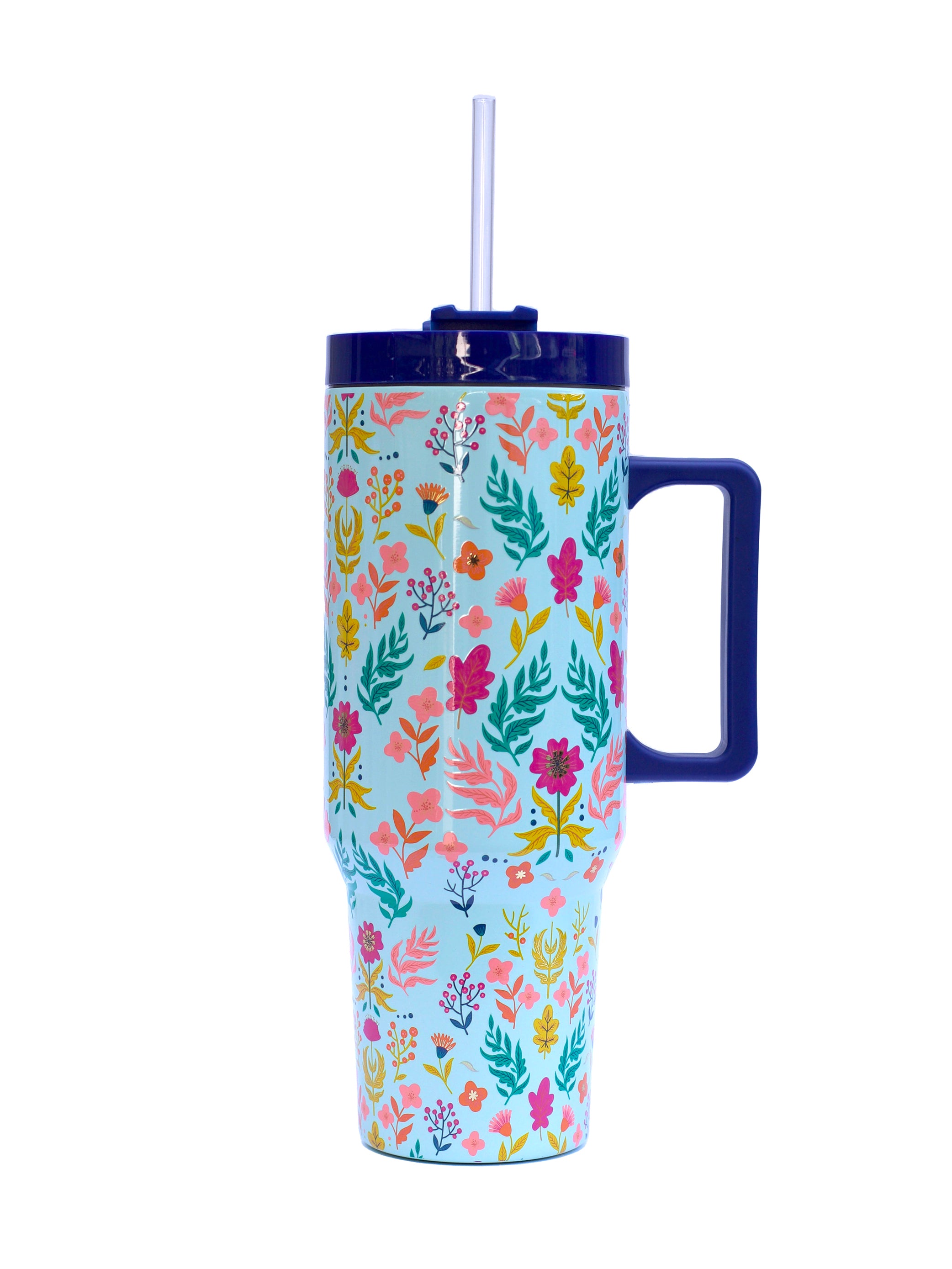 Mary Square, 40oz Navy Tumbler