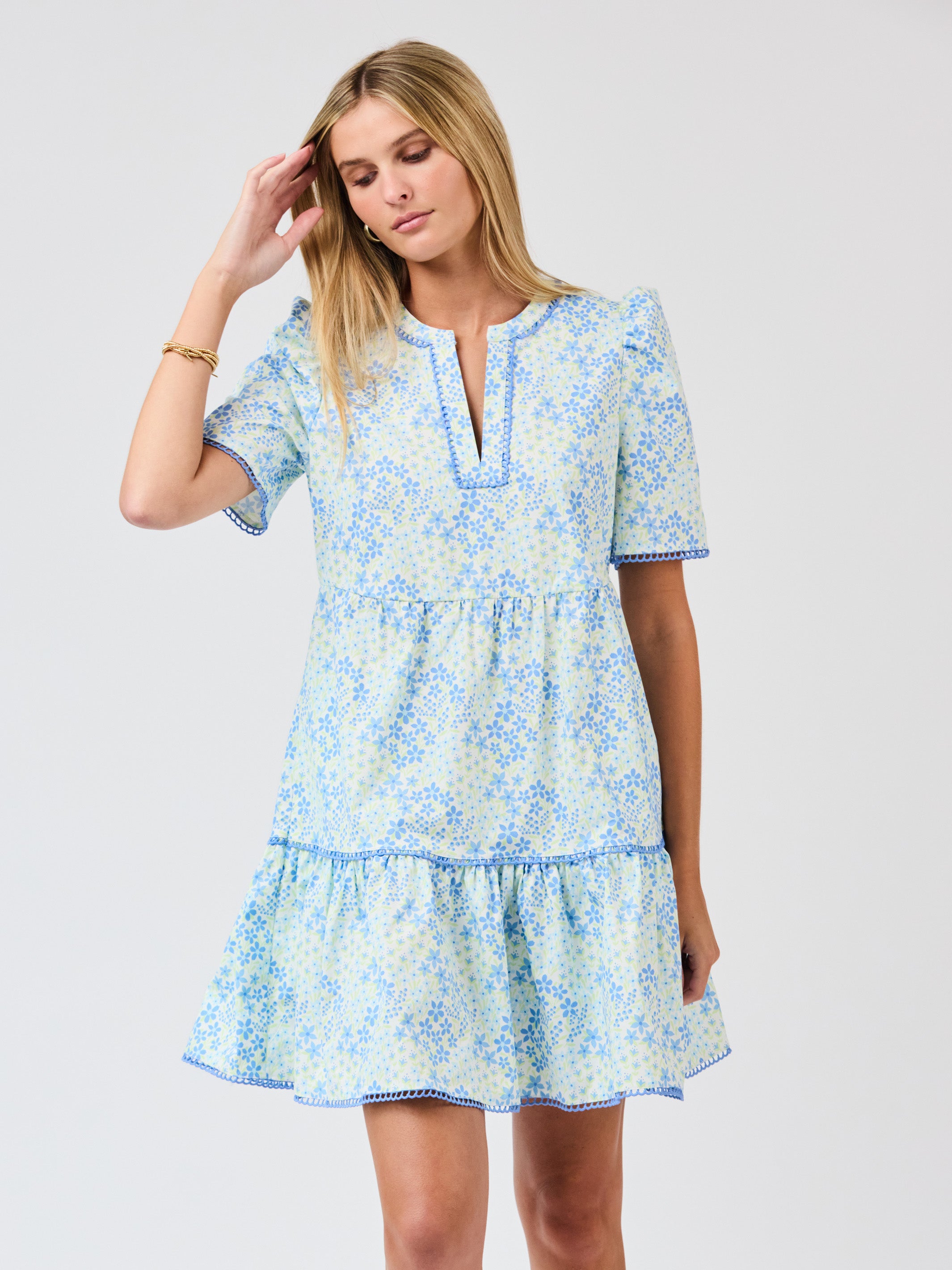 Adelyn Dress | Larkspur Fields Blue – Mary Square