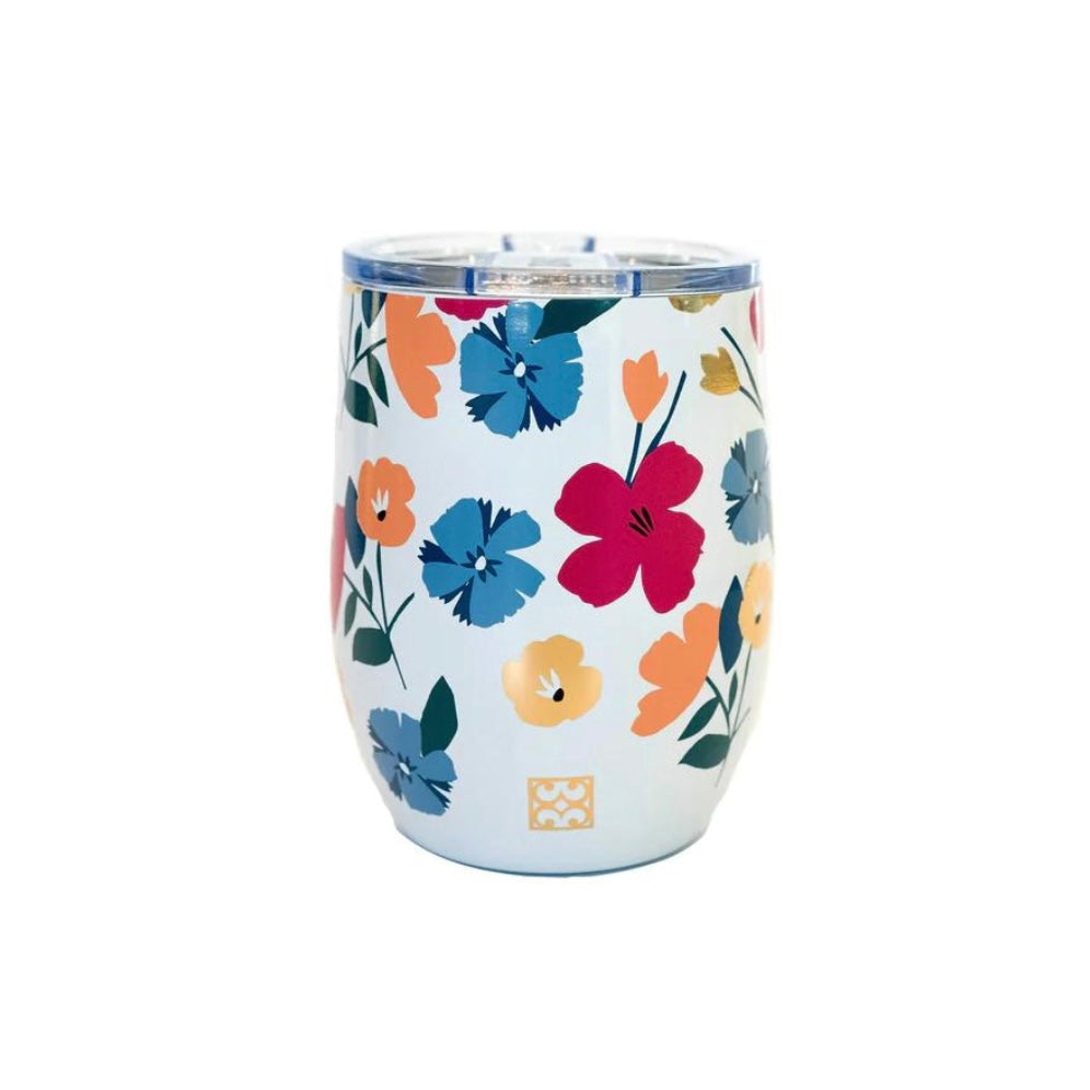 Stainless Tumbler with Handle - 30 oz - Darling Daisy