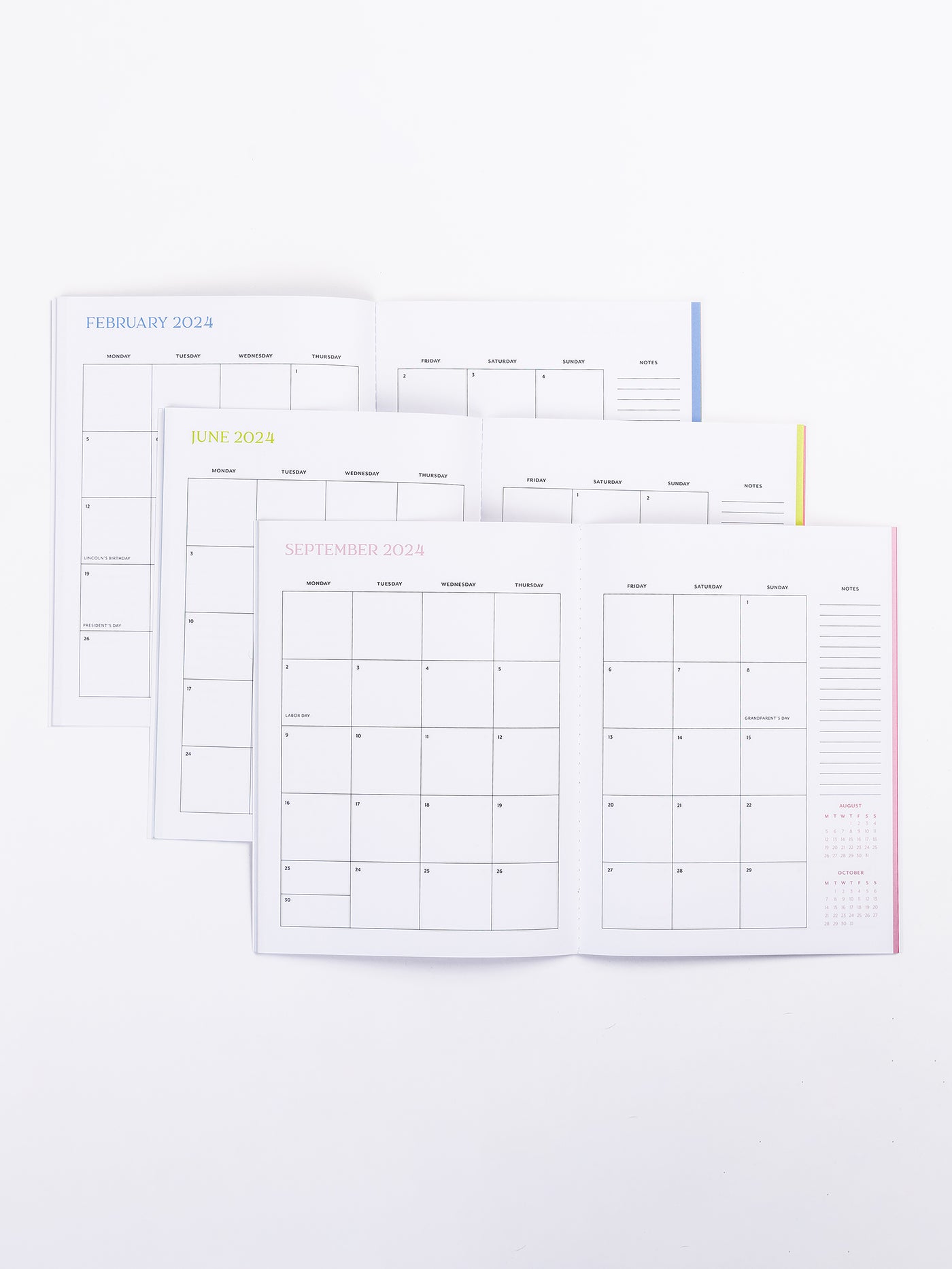 2024-25 Medium Monthly Academic Planner | Picket Fence