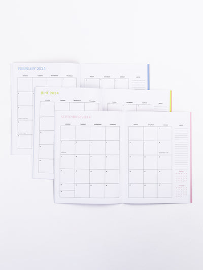 2024-25 Medium Monthly Academic Planner | Picket Fence