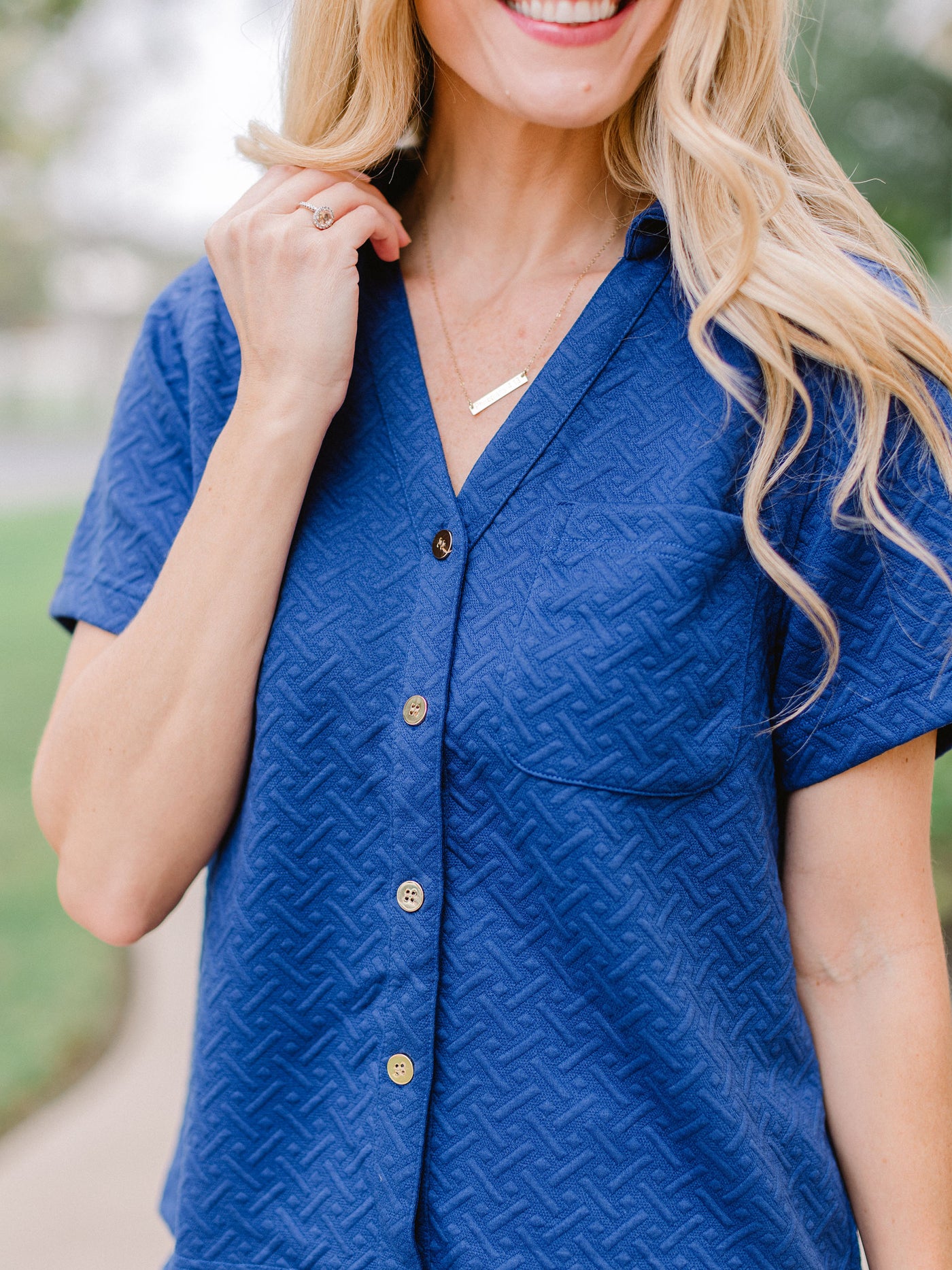 FINAL SALE - Maren Top | Navy