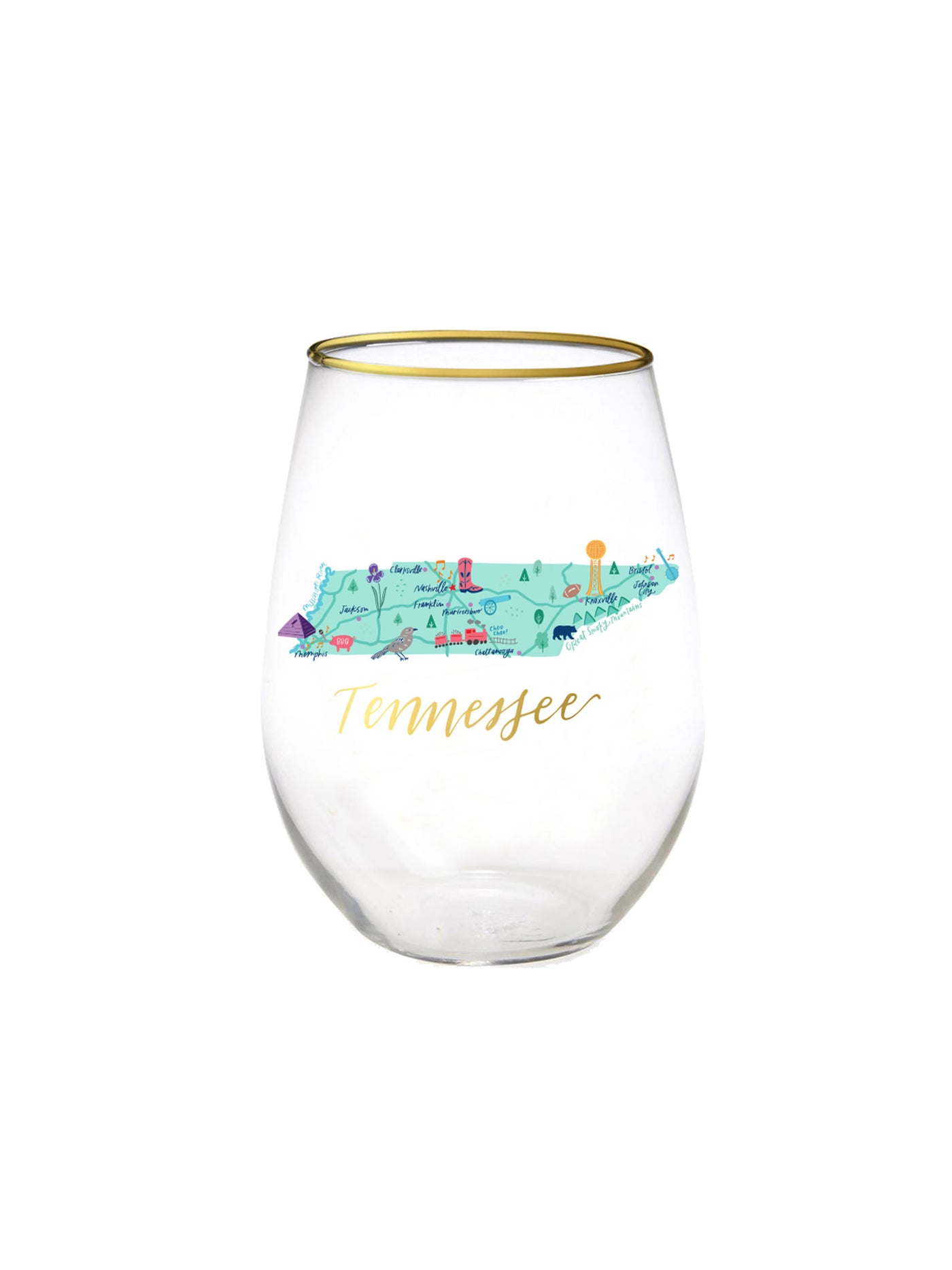 Stemless Wine Glass | Tennessee