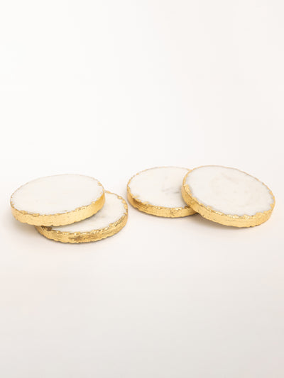 Marble Coasters | Gold
