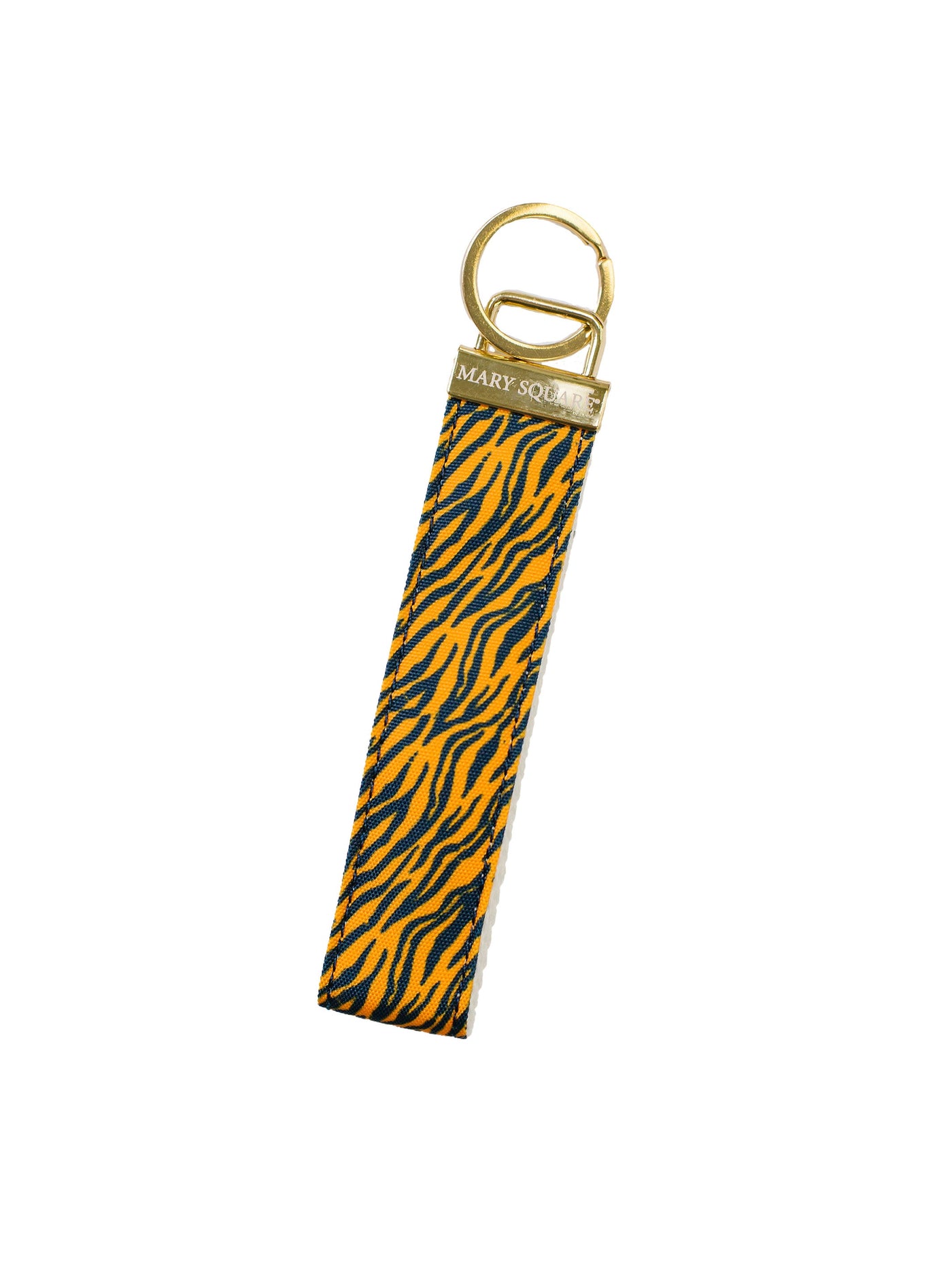 Gameday Key Fob | Tiger Stripes Navy + Orange