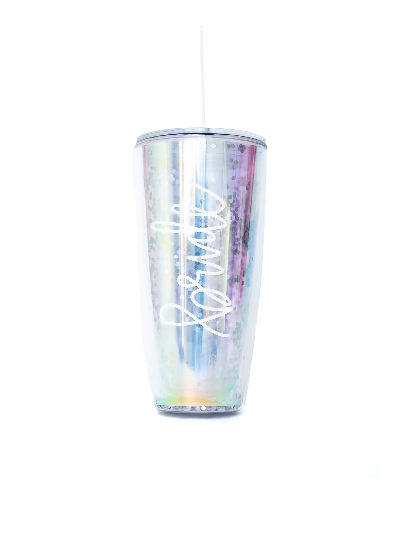 Glitter Acrylic Straw Tumbler | Bride