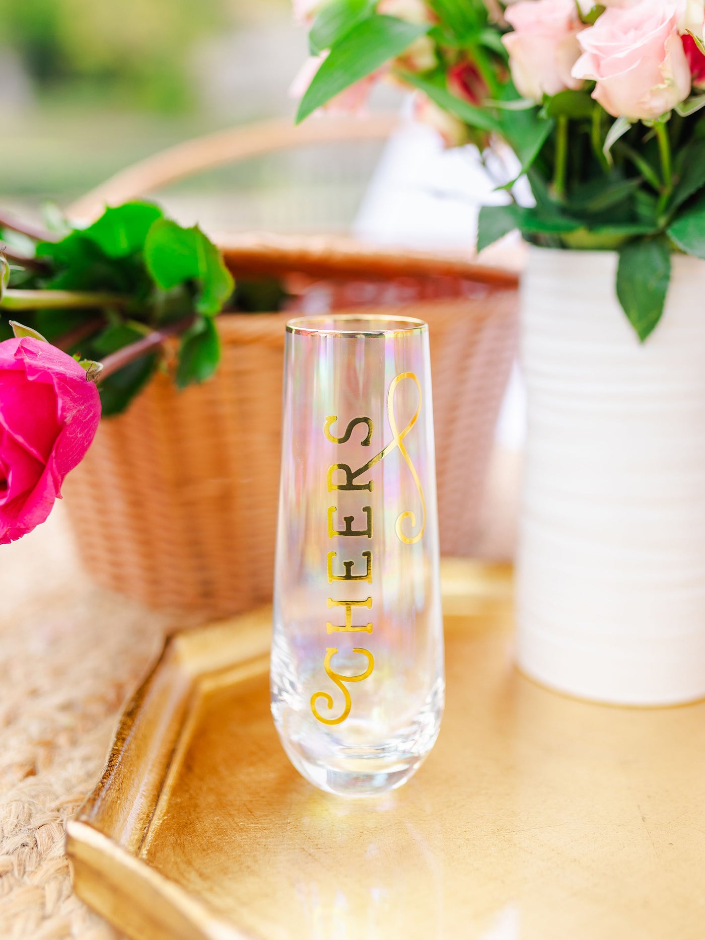 Stemless Champagne Glass | Cheers