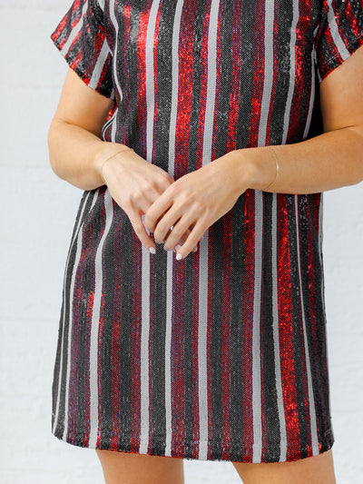 Julia Dress | Garnet + Black