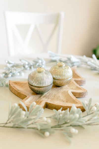 Christmas Tree Wood Bowl | Natural