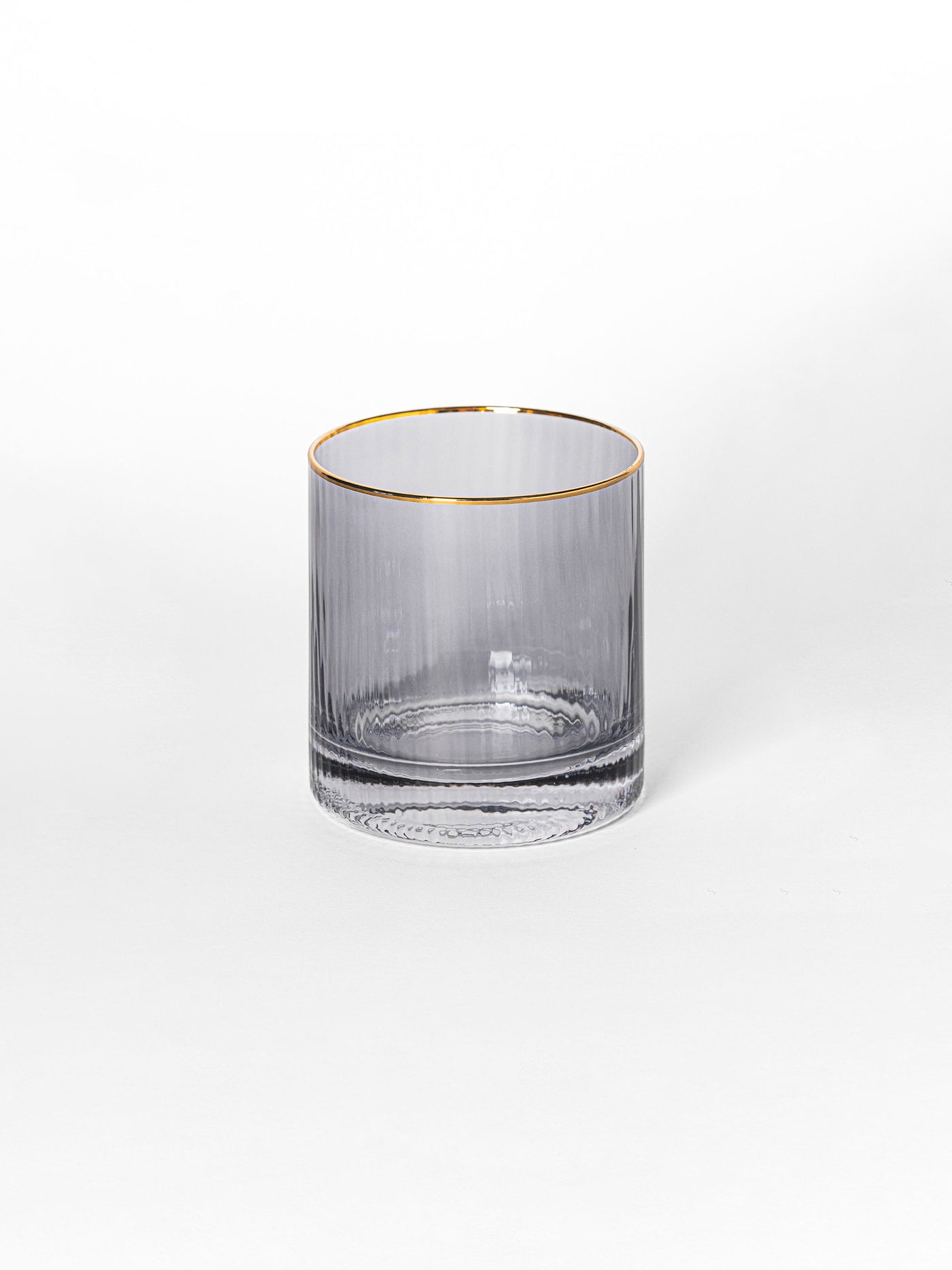 Cocktail Glass | Ribbed Smoke - Set of 4