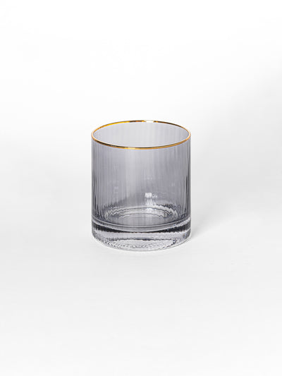 Cocktail Glass | Ribbed Smoke - Set of 4