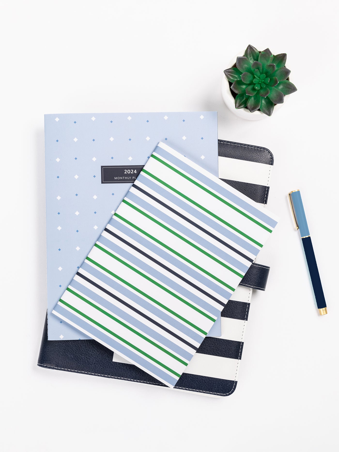 Medium Notebook | Varsity Blues Blue & Green