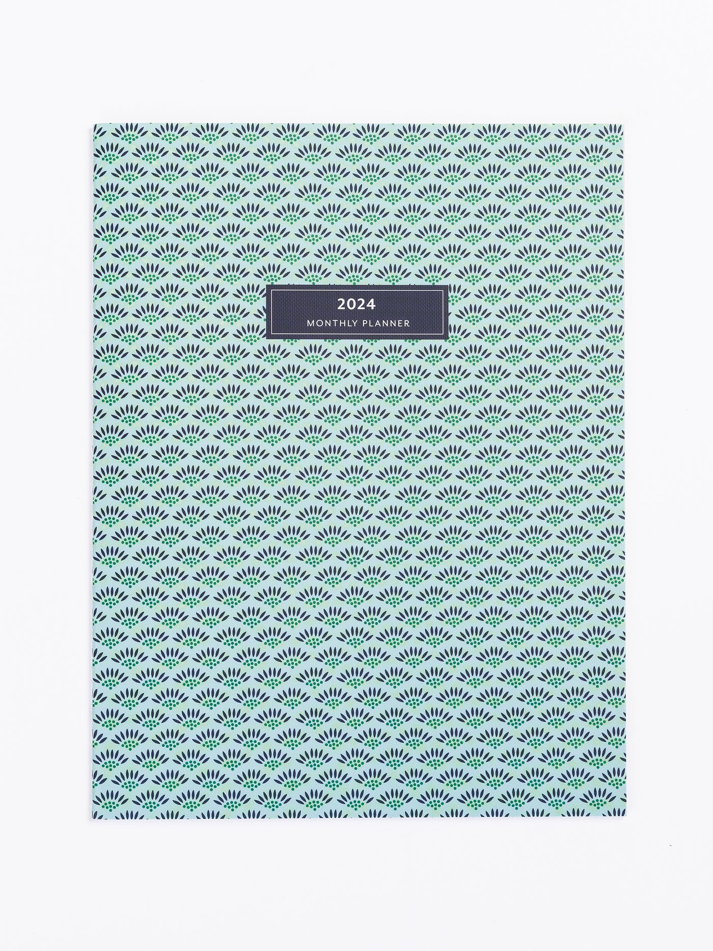 2024 Large Monthly Planner | Fan Girl Blue & Green