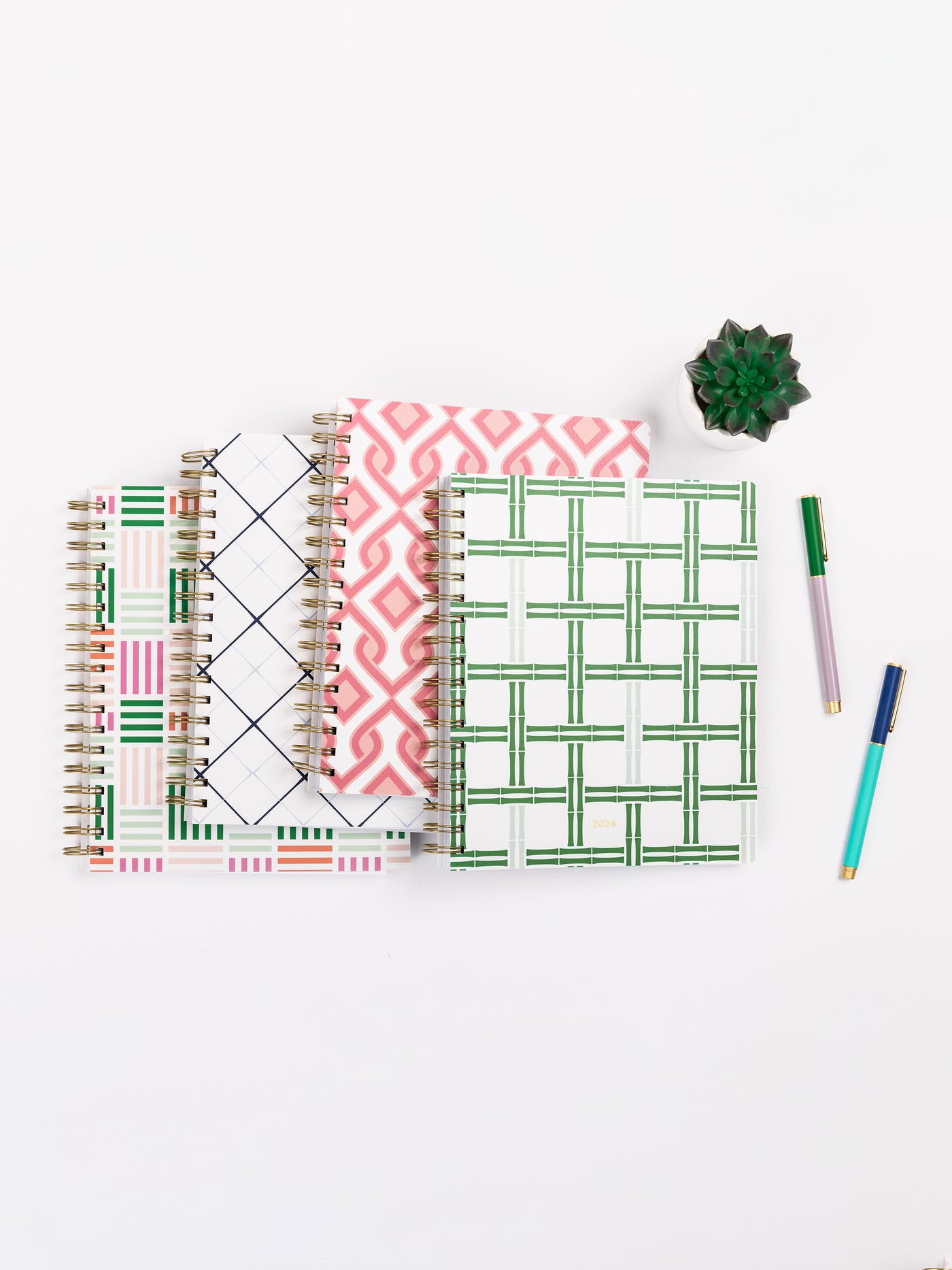 2024 Spiral Weekly Planner | Bamboo Breeze Green