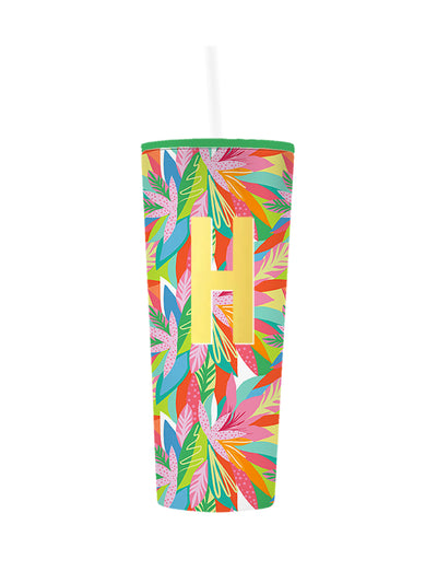 Initial 24oz Straw Tumbler | Tropical