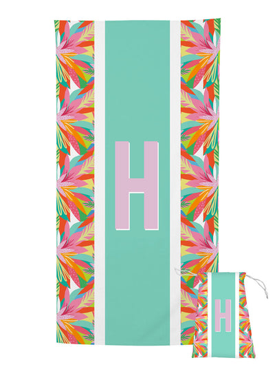 Initial Beach Towel | Tropical