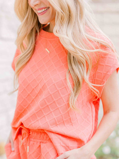 Claire Top | Coral