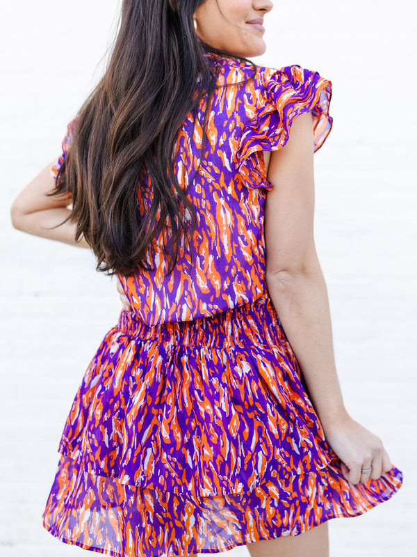 Marley Top | Tiger Tail Purple + Orange