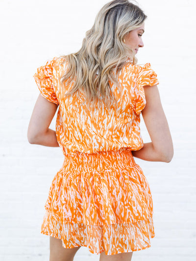 Marley Top | Tiger Tail Orange + White