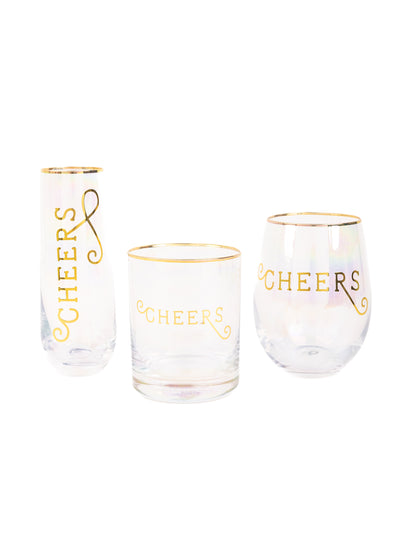 Stemless Champagne Glass | Cheers