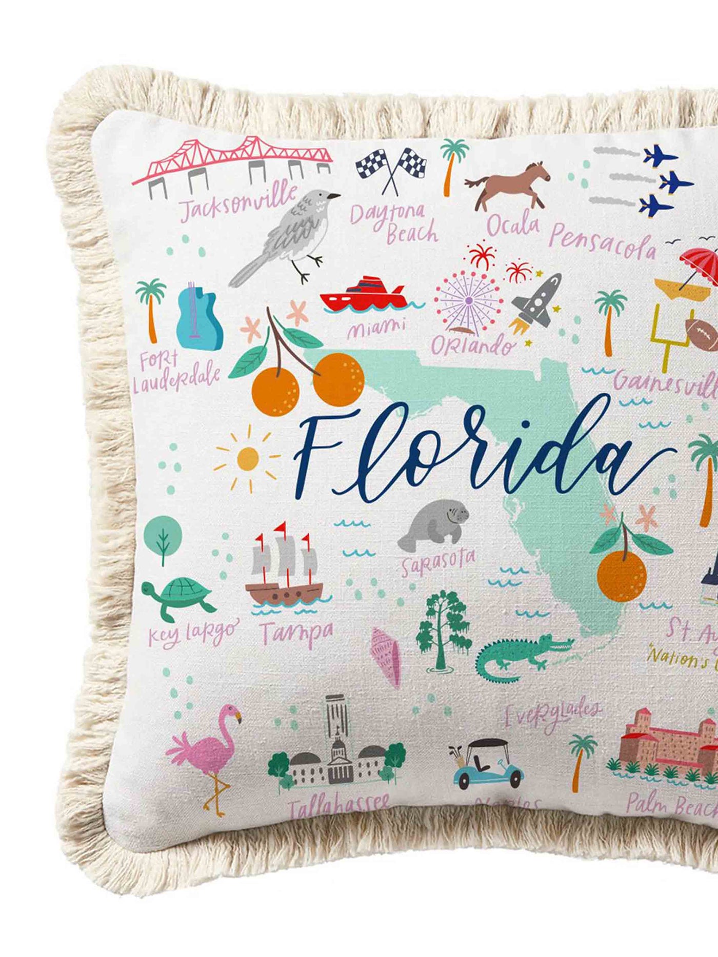 Square Pillow | Florida