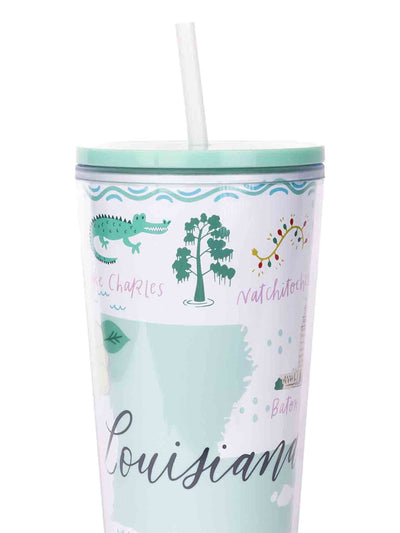 24oz Straw Tumbler | Louisiana