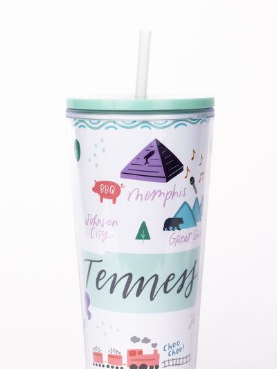 24oz Straw Tumbler | Tennessee