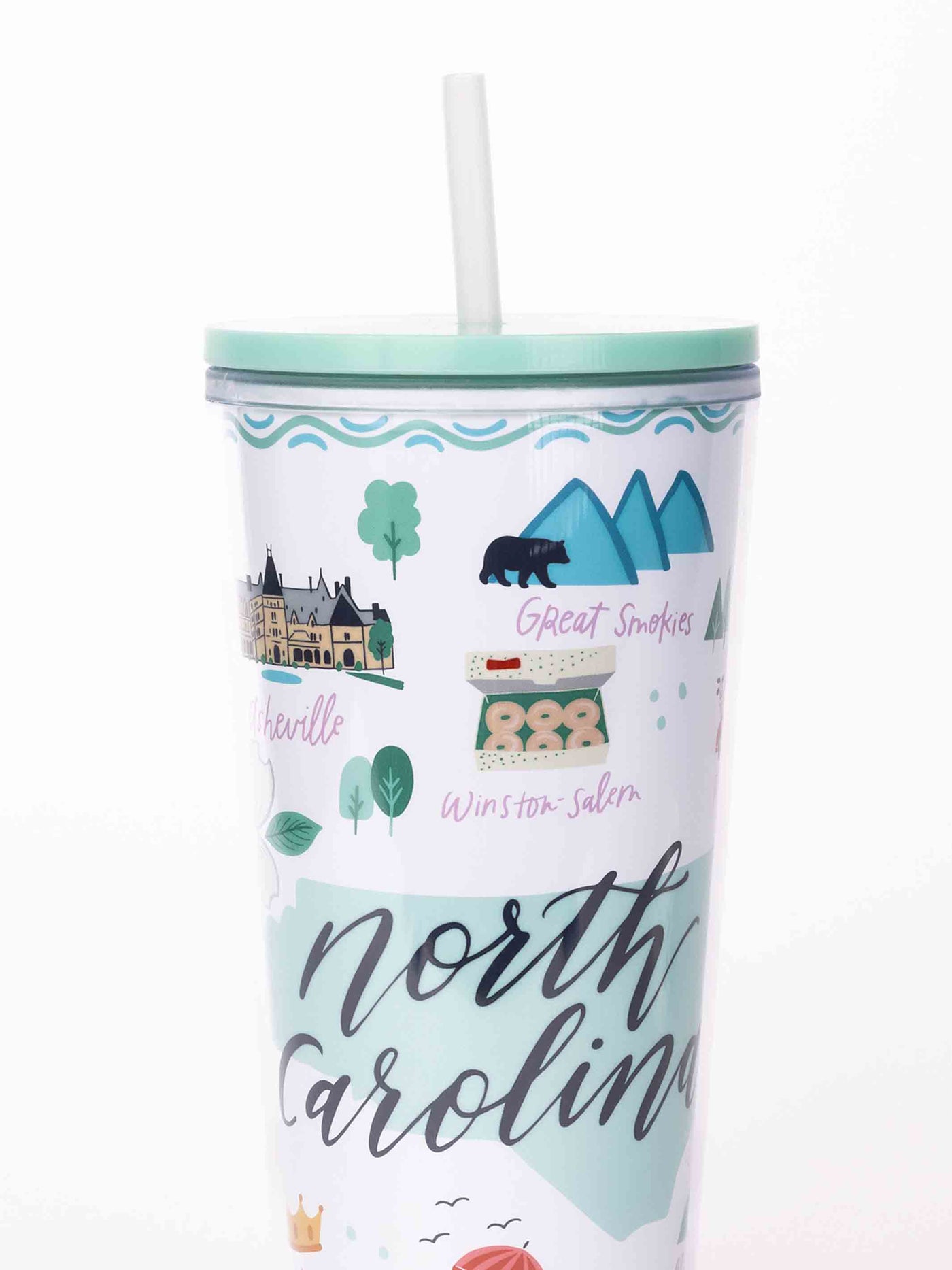 24oz Straw Tumbler | North Carolina