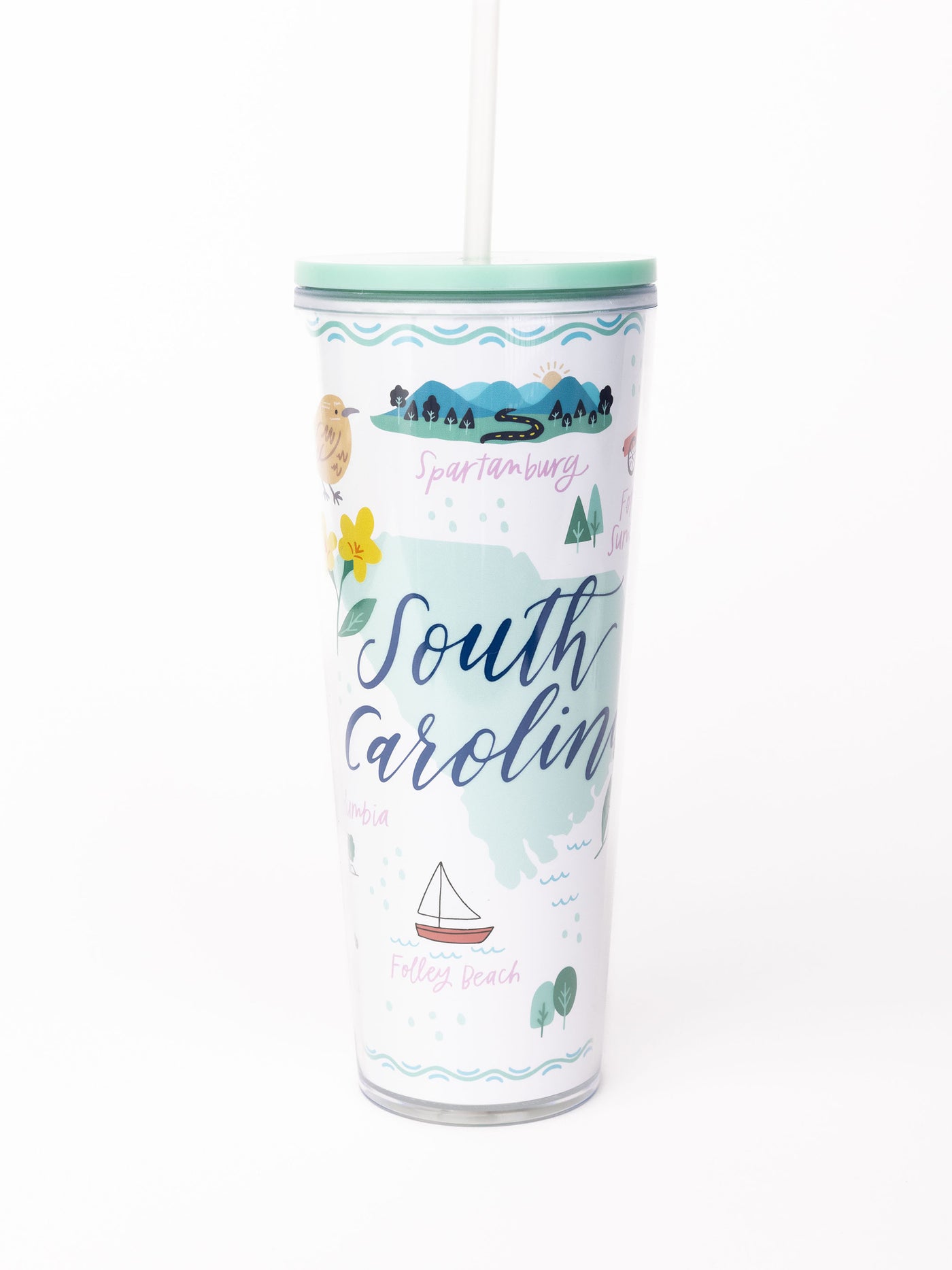 Straw Tumbler | South Carolina