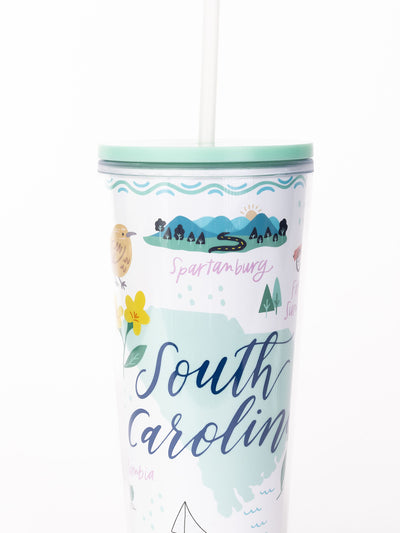 Straw Tumbler | South Carolina