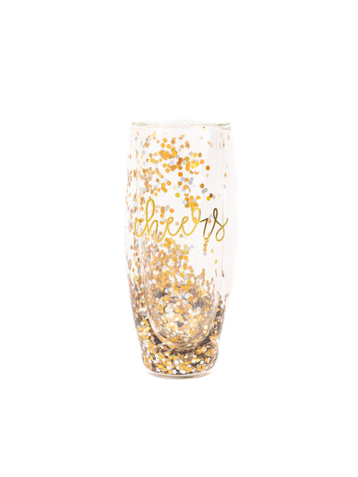 Glitter Champagne Glass | Cheers
