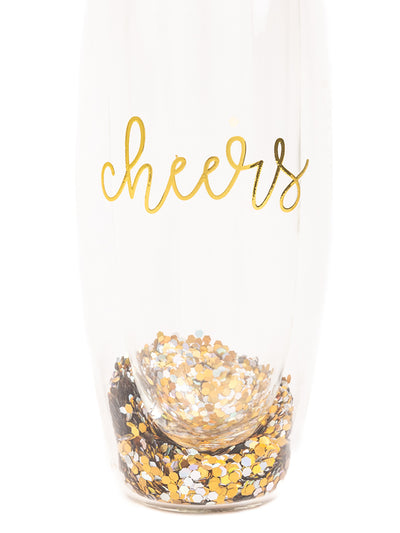 Glitter Champagne Glass | Cheers