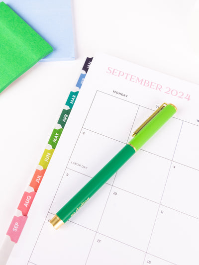 2024-25 Spiral Weekly Academic Planner | Green Weaver