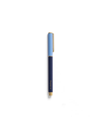 Snap Cap Pen | Colorblock Blue