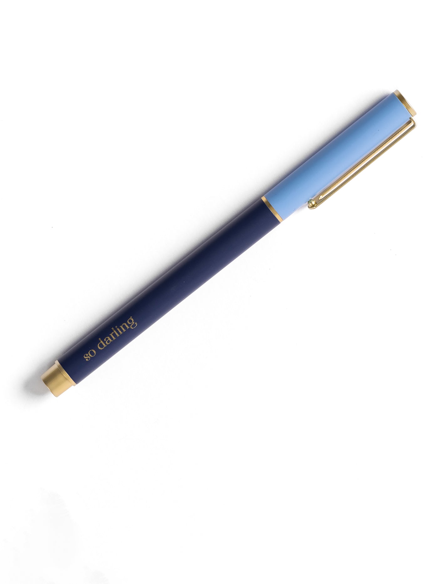 Snap Cap Pen | Colorblock Blue