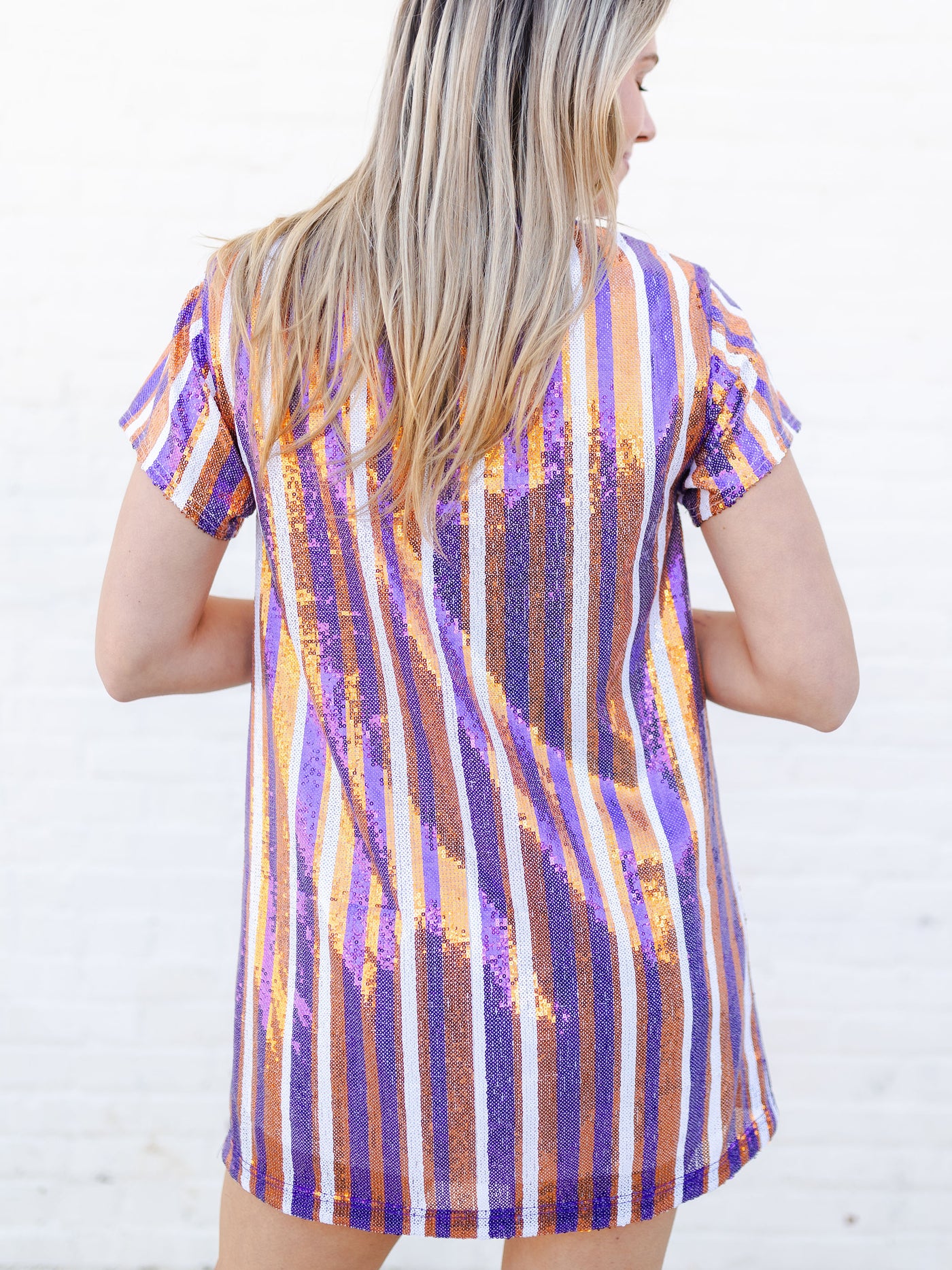 Julia Dress | Orange + Purple