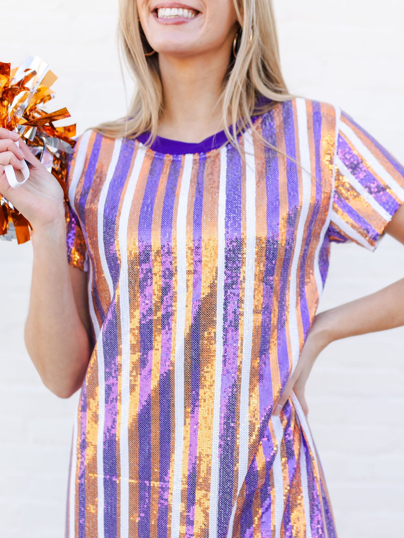 Julia Dress | Orange + Purple