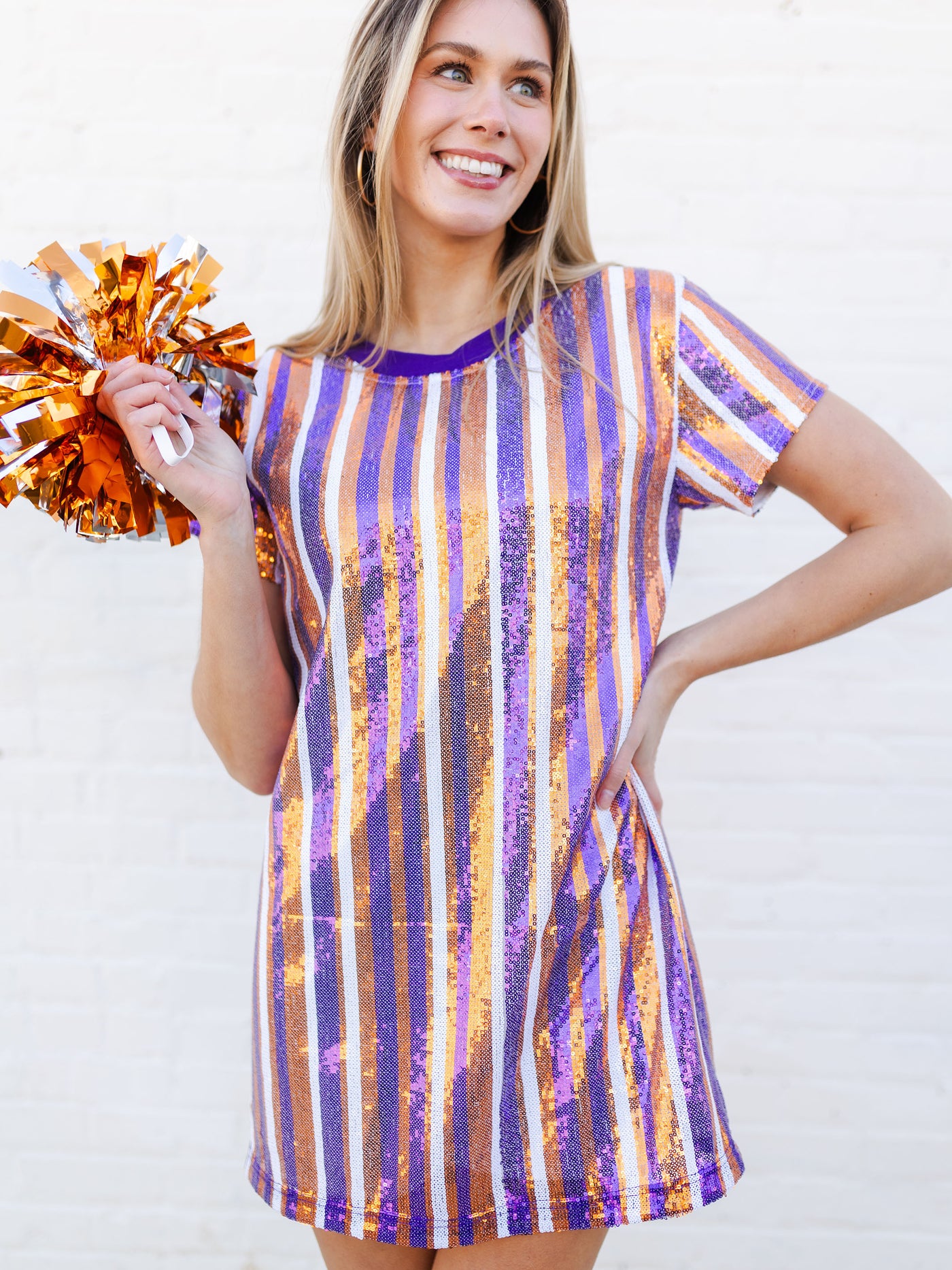 Julia Dress | Orange + Purple