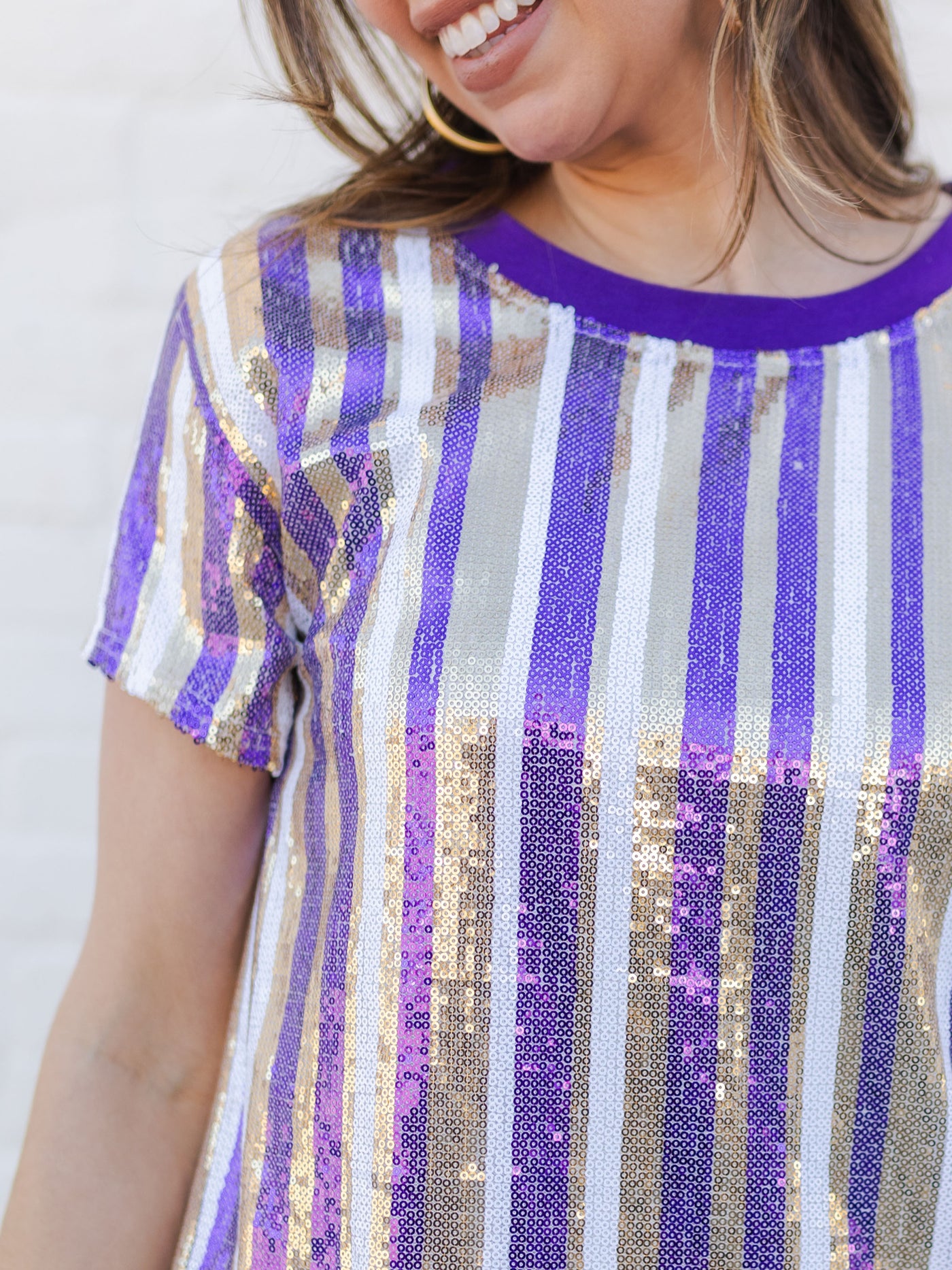 Julia Dress | Purple + Gold