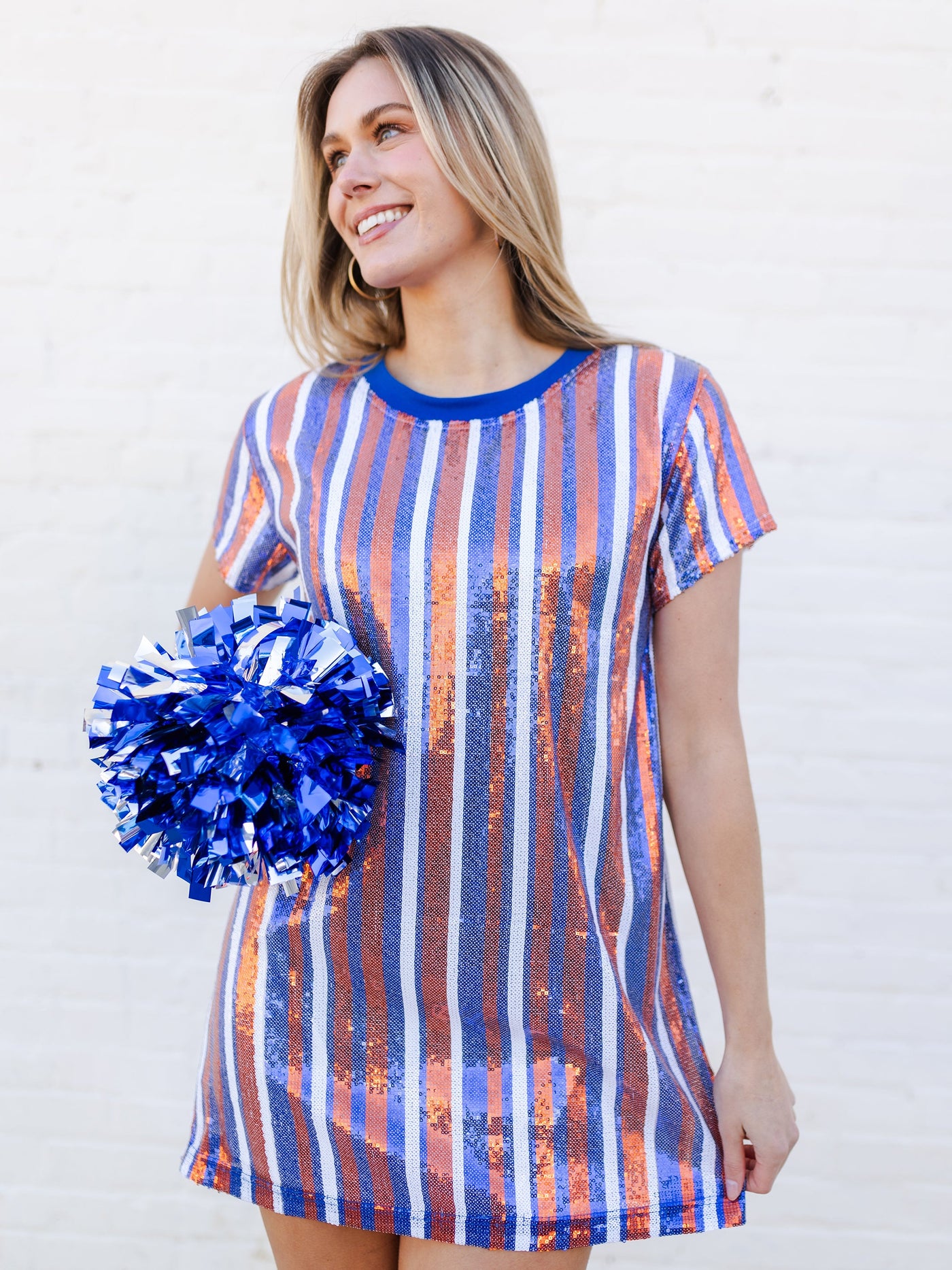 Julia Dress | Blue + Orange