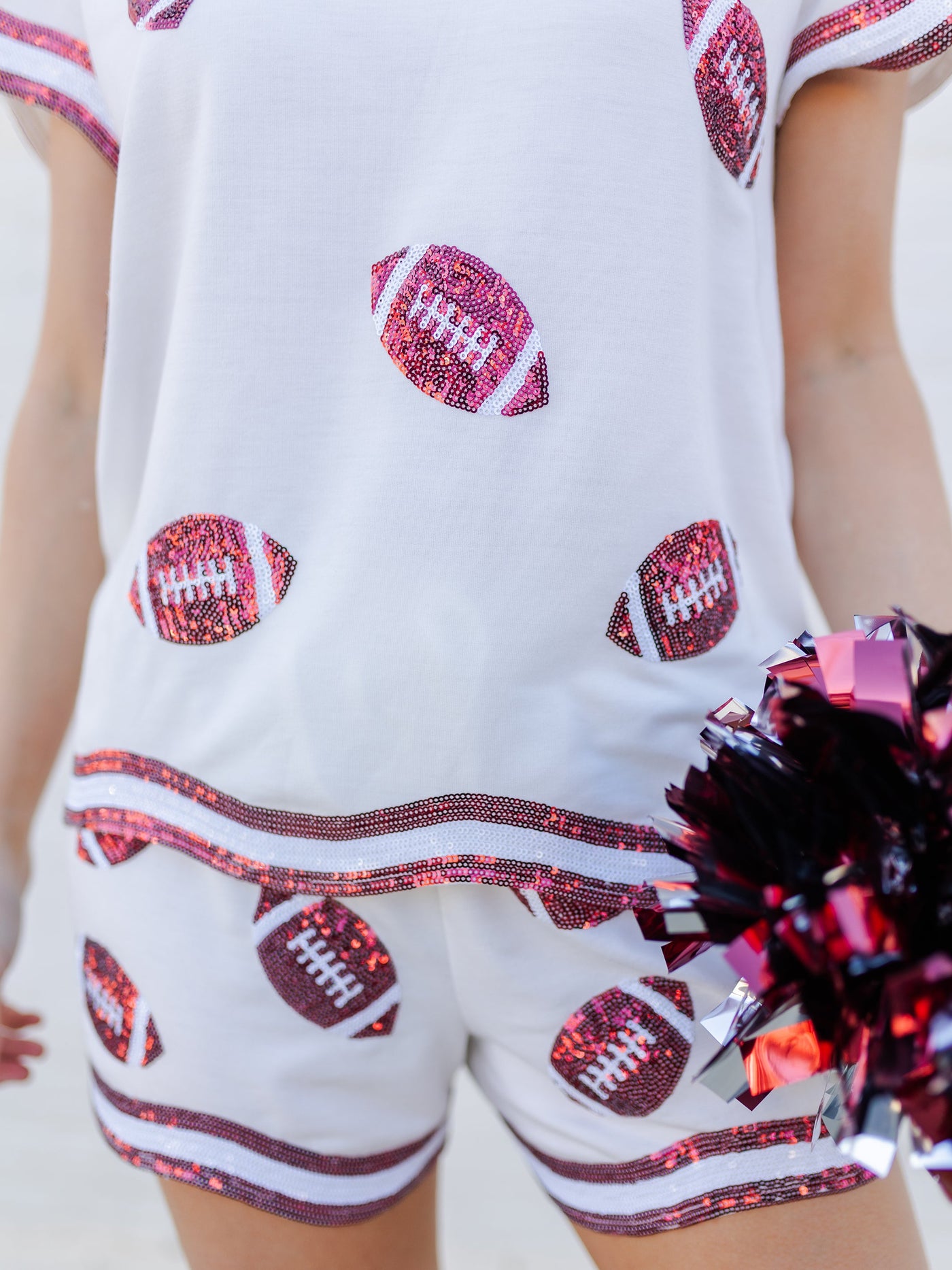 Ginny Shorts | Crimson  + White