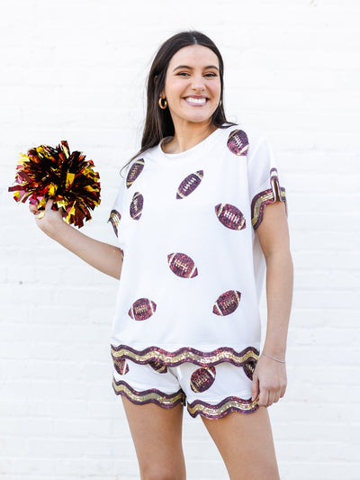 Ginny Shorts | Garnet + Gold