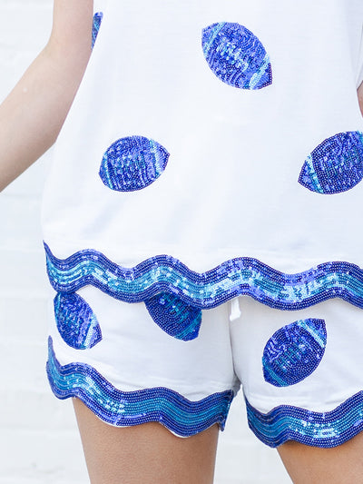 Ginny Shorts | Blue + White