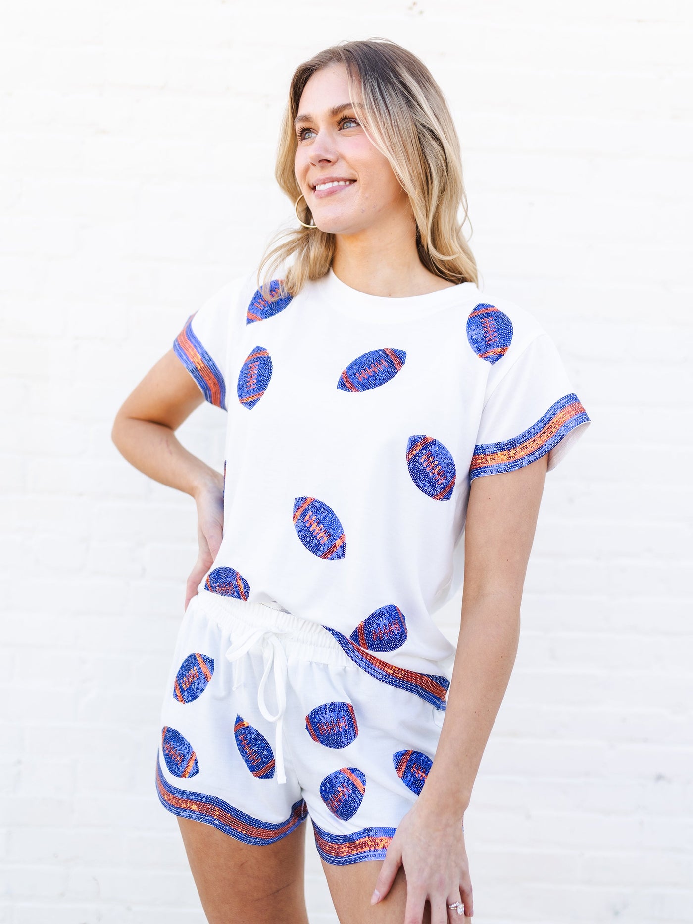 Ginny Top | Blue + Orange