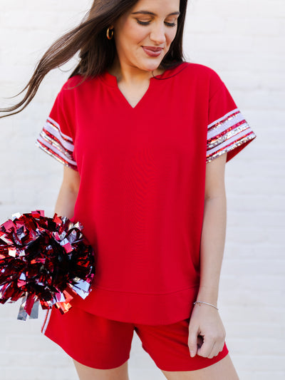 Lauren Shorts | Crimson  + White