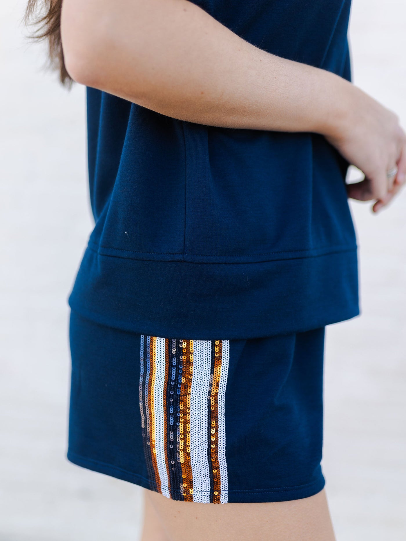 Lauren Shorts | Navy + Orange