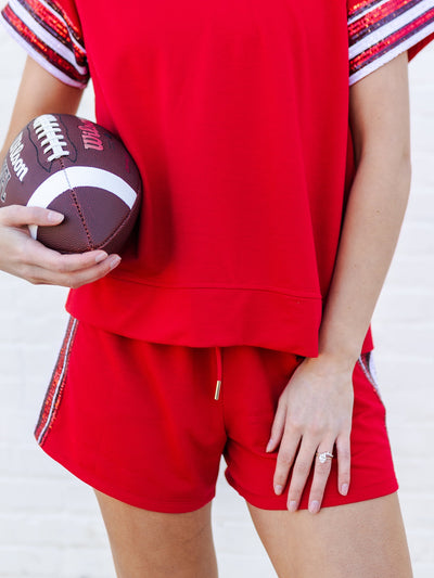 Lauren Shorts | Red + Black