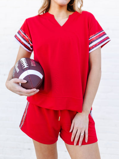 Lauren Shorts | Red + Black