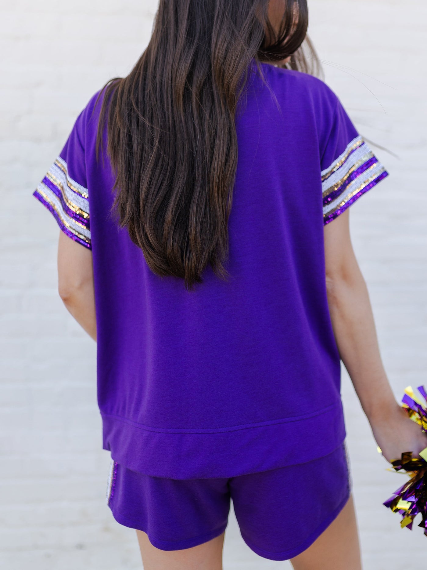 Lauren Shorts | Purple + Gold