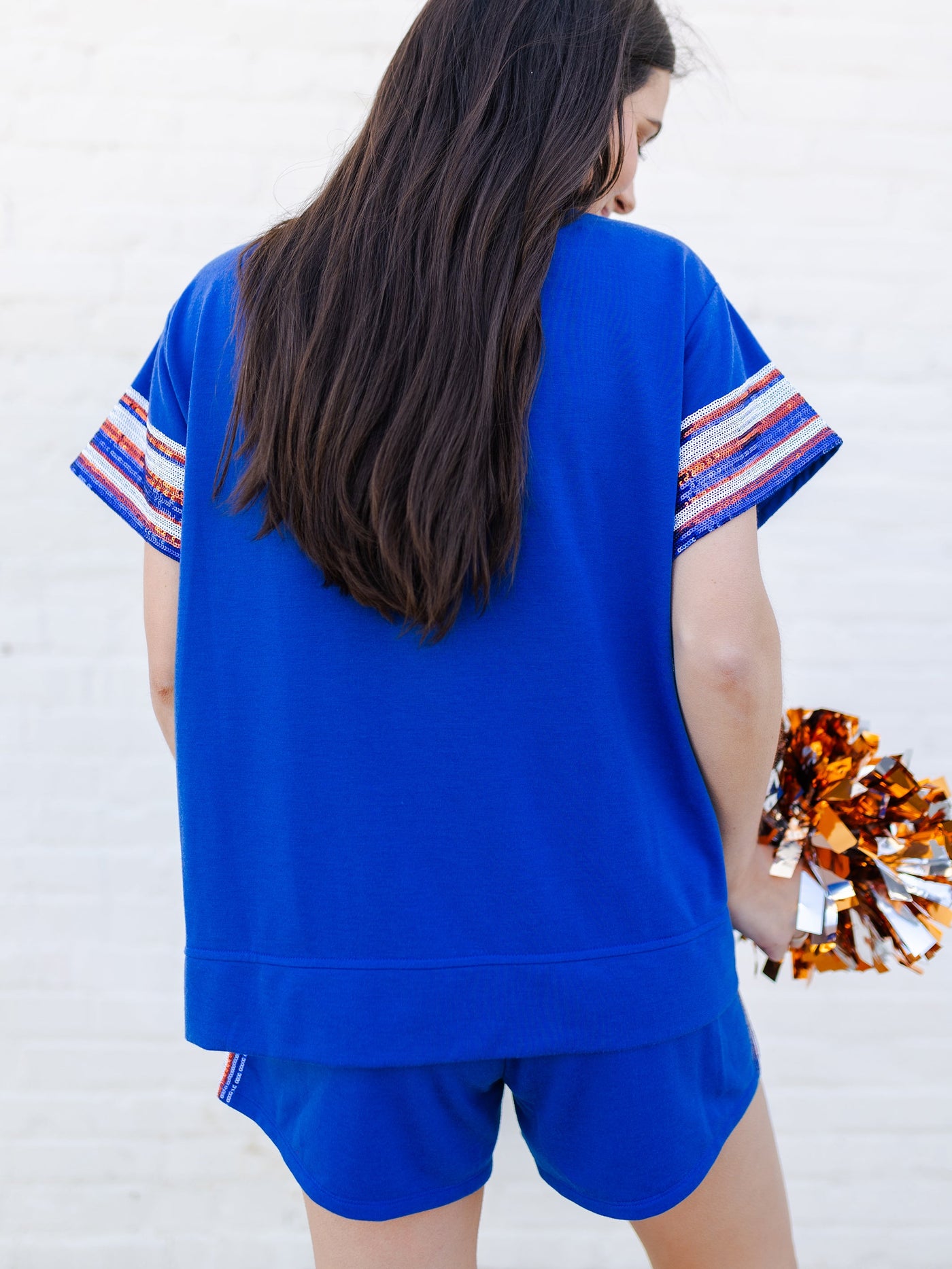 Lauren Shorts | Blue + Orange